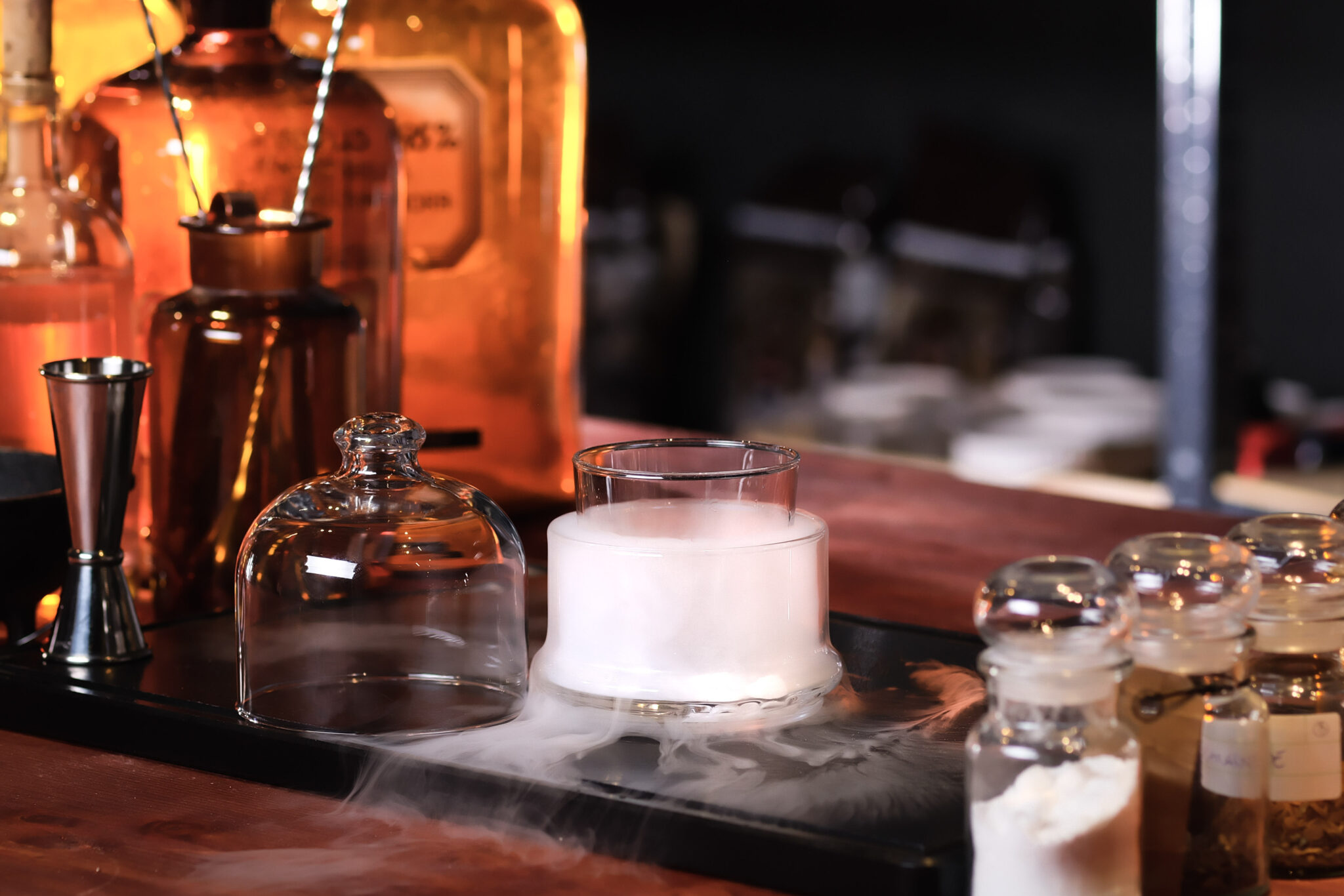 At work behind the bar of the Alchemist